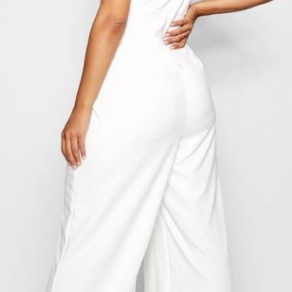 Plus Plunge Wide Leg Jumpsuit - Picture 2 of 5